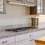 Granite counter top with stove