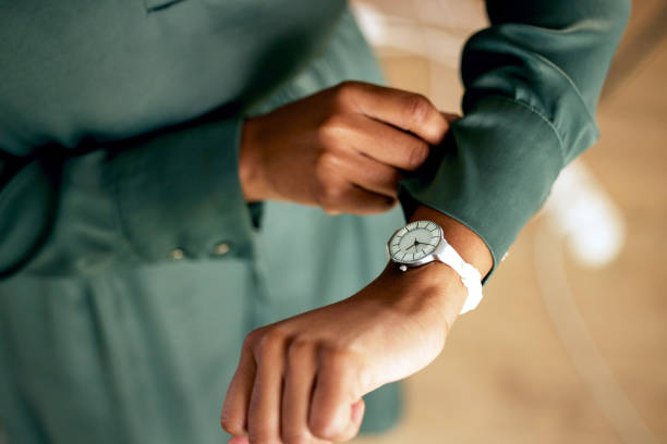 Person looking at their watch