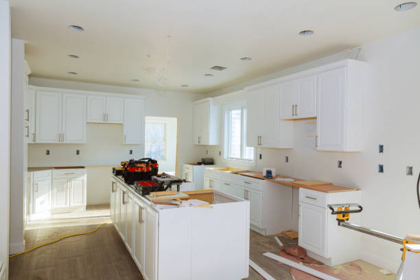 Installing new induction hob in modern kitchen Home Improvement Kitchen Remodel worm
