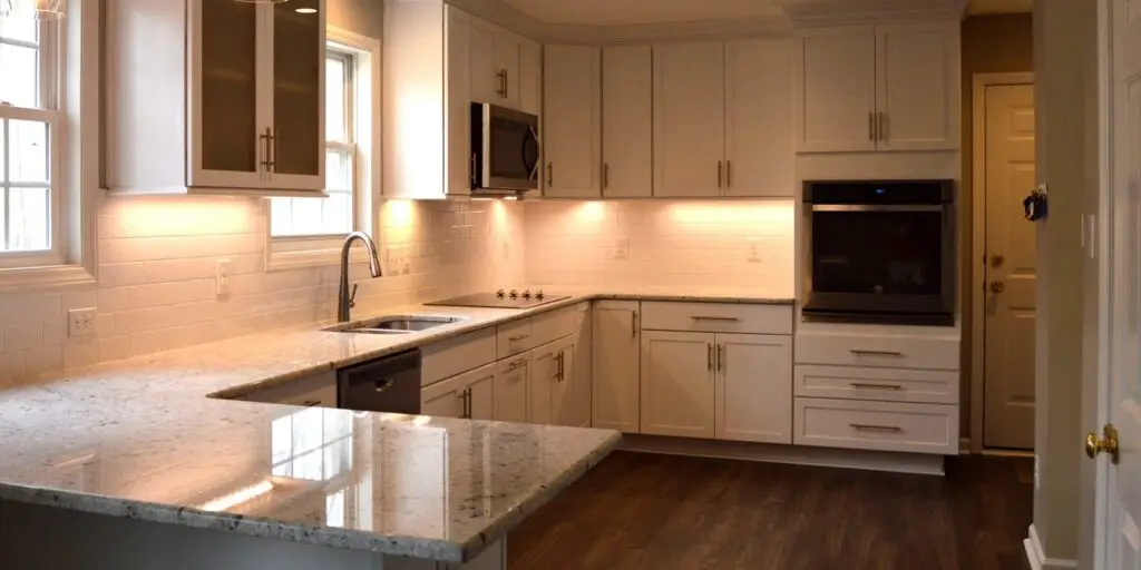 a kitchen that was remodeled in a nice house by Little Rainy Construction, aka, LRC Inc., in Brantford, Ontario, Canada.