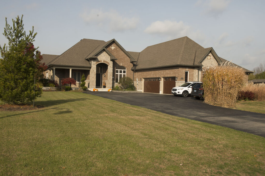 New home and driveway built by LRC Construction