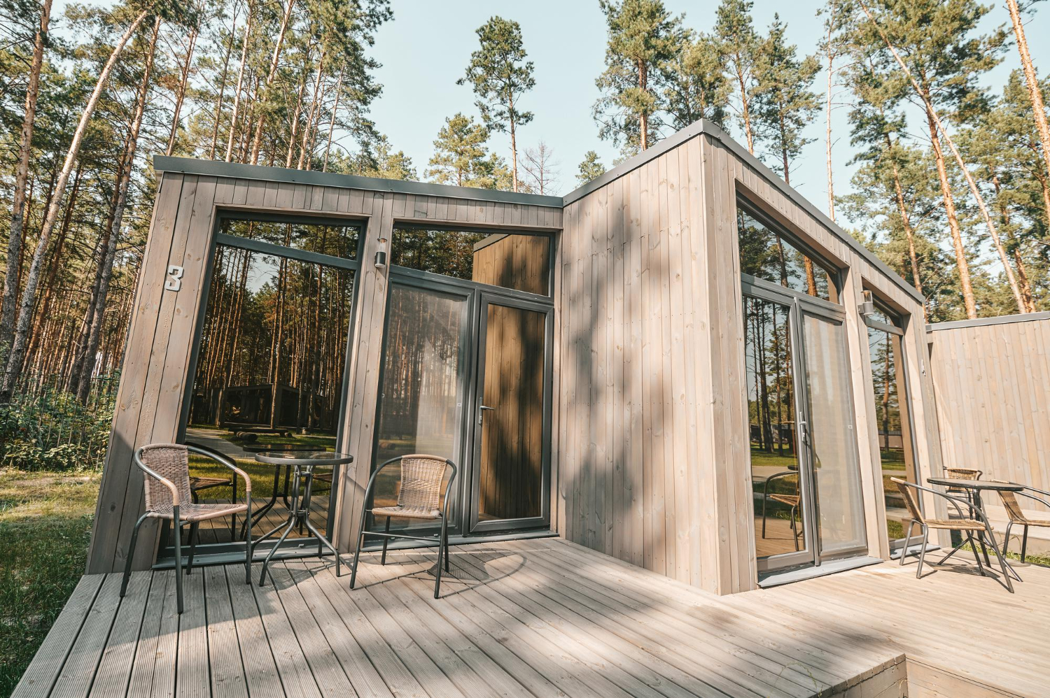 a detached adu in the backyard of someone's home